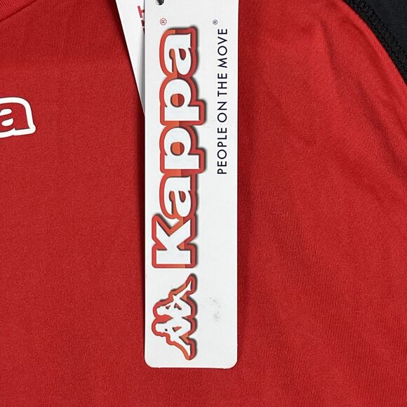 Kappa Shirt Unisex Extra Large‎ Red Black Paderno Performance Short Sleeve NWD - Picture 5 of 12